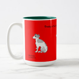 Jack Russell Dogs Zweifarbige Tasse