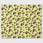 Jack Russell Face Wrapping Paper Geschenkpapier (Flach)