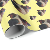Jack Russell Face Wrapping Paper Geschenkpapier (Rolleneckpunkt)