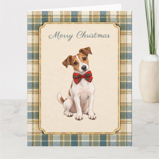 Jack Russell Frohe Weihnachten Karte