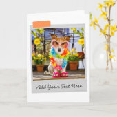 Jack Russell Funny Card Karte (Gelbe Blume)