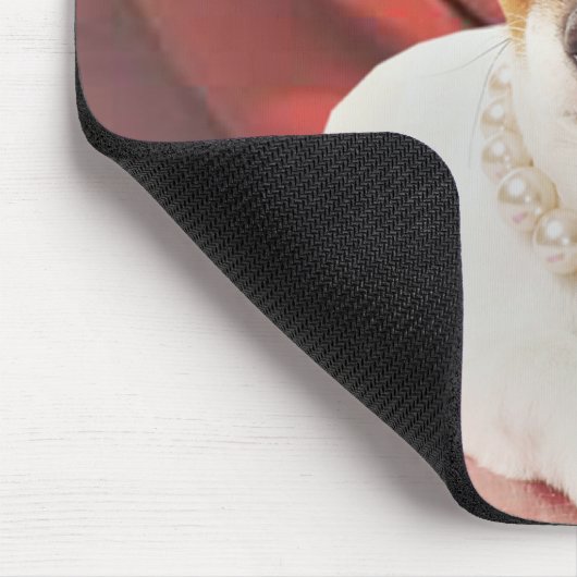 Jack Russell gegen Rose Mousepad (Ecke)