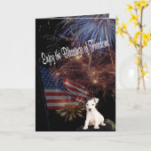 Jack Russell - Genießen Sie die Segnungen der Frei Karte (Gelbe Blume)