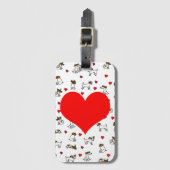 Jack Russell Gepäckmarke Gepäckanhänger (Vorderseite Vertikal)