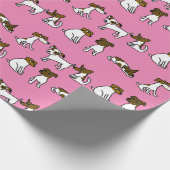 Jack Russell Geschenkpapier (Ecke)