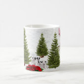 Jack Russell haben sich frohen Weihnachten Kaffeetasse (Mittel)