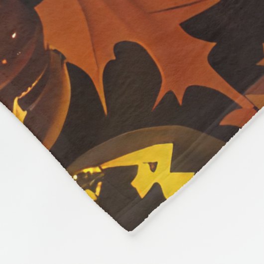 Jack Russell Halloween Spooky Fleecedecke (Ecke)