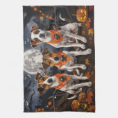 Jack Russell Halloween Spooky Geschirrtuch (Vertikal)