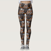 Jack Russell Halloween Spooky Leggings (Vorderseite)