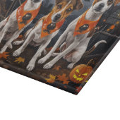 Jack Russell Halloween Spooky Schneidebrett (Ecke)