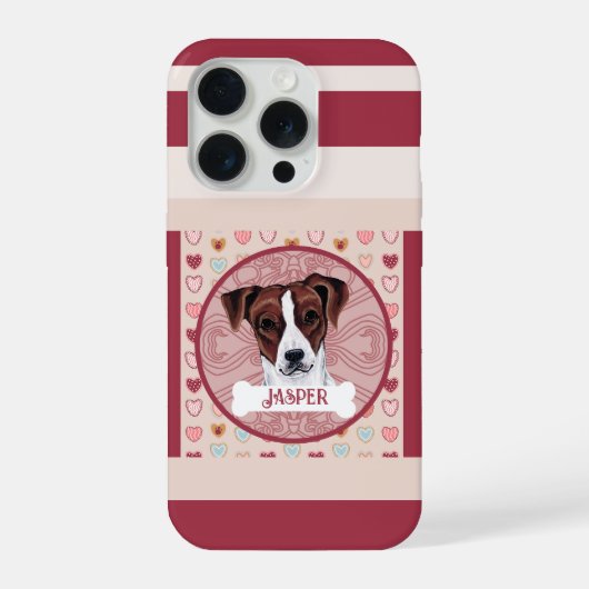 Jack Russell Heart iPhone 11 Pro Case Hülle (Rückseite)