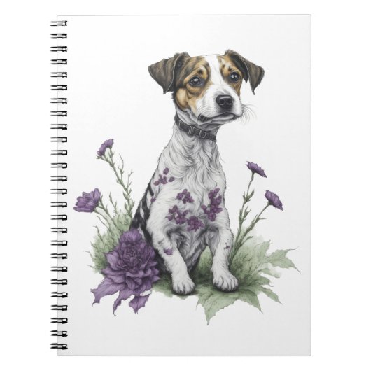 Jack Russell Hund Notizblock (Vorderseite)