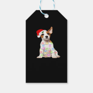 Jack Russell Hund Weihnachtsbaum Lichter Weihnacht Geschenkanhänger