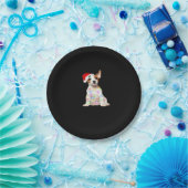 Jack Russell Hund Weihnachtsbaum Lichter Weihnacht Pappteller (Party)