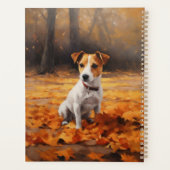 Jack Russell im Herbst Leaves Fall Inspiriert Planer (Rückseite)