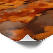 Jack Russell im Herbst Leaves Fall Inspiriert Poster (Ecke)