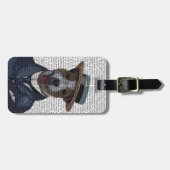 Jack Russell in Boater 2 Gepäckanhänger (Vorderseite horizontal)