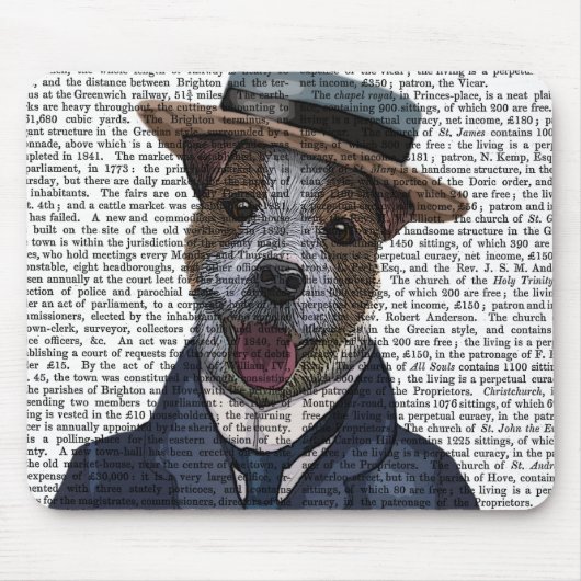 Jack Russell in Boater 2 Mousepad (Vorne)