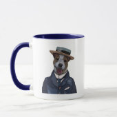 Jack Russell in Boater 2 Tasse (Links)