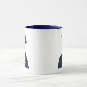 Jack Russell in Boater 2 Tasse (Zentrum)