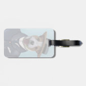 Jack Russell in Boater Gepäckanhänger (Rückseite horizontal)