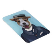 Jack Russell in Boater Magnet (Rechte Seite)