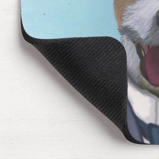 Jack Russell in Boater Mousepad (Ecke)