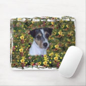 JACK RUSSELL IN DEN BLUMEN MOUSEPAD (Mit Mouse)