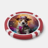 Jack Russell in farbenfrohen Kostümen Pokerchips (Einzeln)