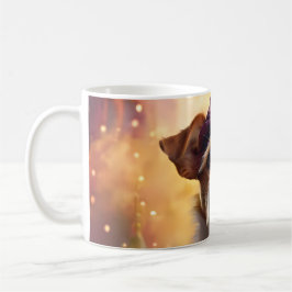 Jack Russell in lebendiger Kostüm Kaffeetasse