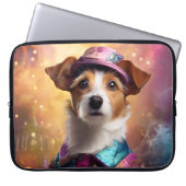 Jack Russell in lebendiger Kostüm Laptopschutzhülle (Vorderseite)