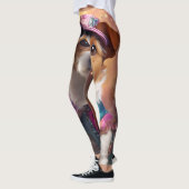 Jack Russell in lebendiger Kostüm Leggings (Links)
