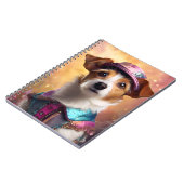 Jack Russell in lebendiger Kostüm Notizblock (Linke Seite)