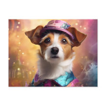 Jack Russell in lebendiger Kostüm