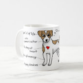 Jack Russell Kaffeetasse (Vorderseite Links)