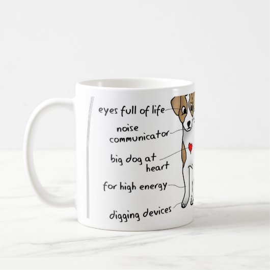 Jack Russell Kaffeetasse (Links)