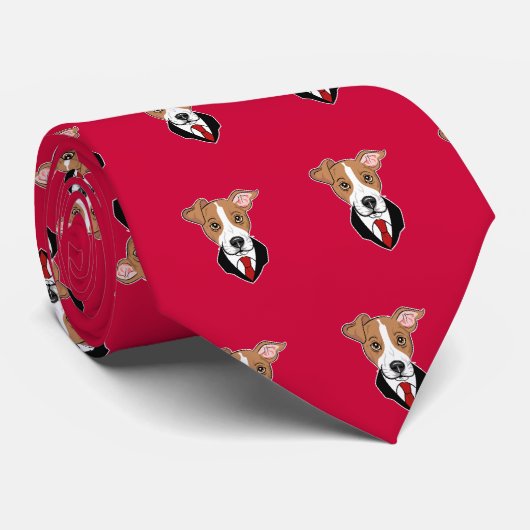 Jack-Russell-Krawatte Krawatte (Gerollt)