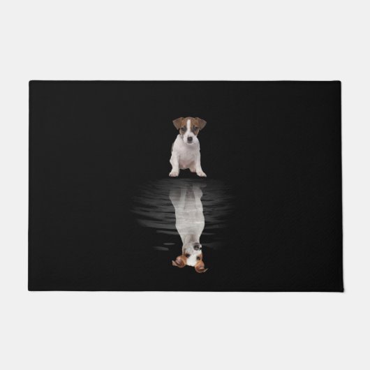 Jack Russell Liebe Niedlich Jack Russell Fußmatte (Vorderseite)