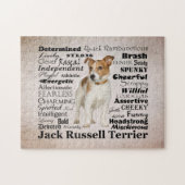 Jack-Russell-Merkmal-Puzzlespiel Puzzle (Horizontal)