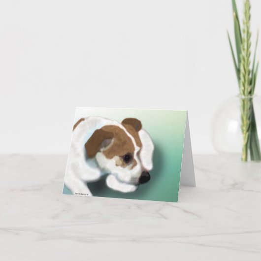 Jack-Russell-Mischung Karte (Vorderseite)