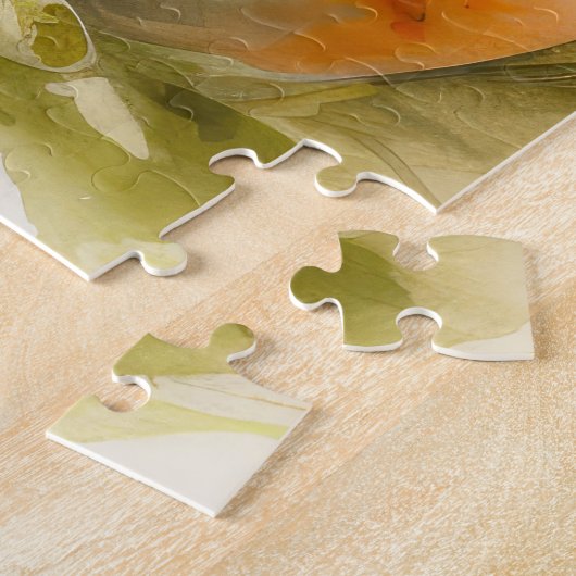 Jack Russell mit Ostereiern Puzzle (Seite)