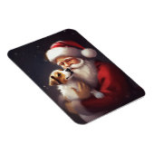 Jack Russell mit Weihnachtsmann Weihnachten Magnet (Rechte Seite)