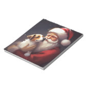 Jack Russell mit Weihnachtsmann Weihnachten Notizblock (Rotiert)