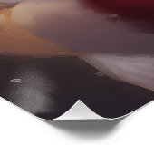 Jack Russell mit Weihnachtsmann Weihnachten Poster (Ecke)