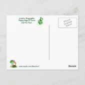 Jack Russell New Pup 1 St Patty's Sie haben Mail G Postkarte (Rückseite)