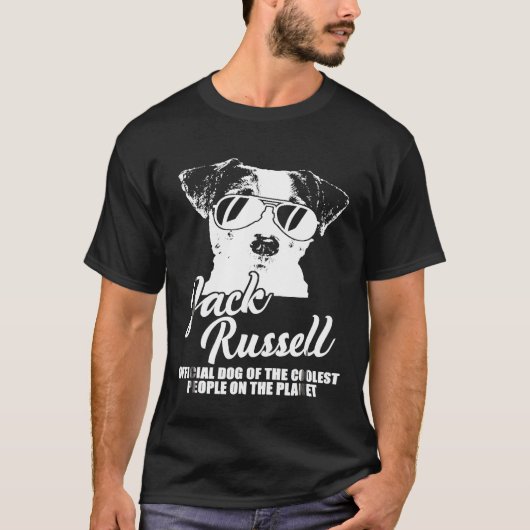 Jack Russell Offizieller Hund der Coolsten Mensche T-Shirt (Vorderseite)