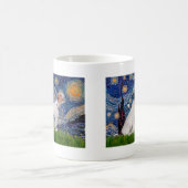 Jack Russell Pair 4 - Starry Night Kaffeetasse (Mittel)