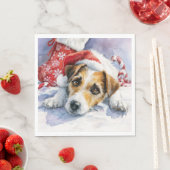 Jack Russell-Papiertücher Serviette (Beispiel)