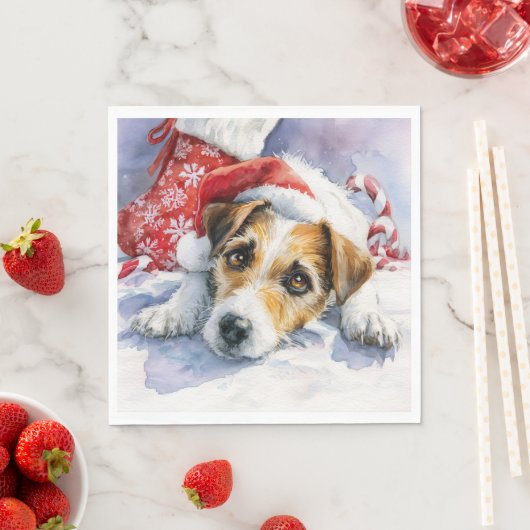 Jack Russell-Papiertücher Serviette (Beispiel)