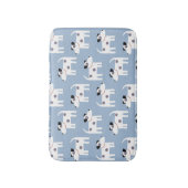 Jack Russell Parson Terrier Dog Pattern Badematte (Vorderseite Vertikal)
